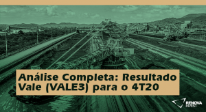 Análise Completa Resultado Vale (VALE3) para o 4T20