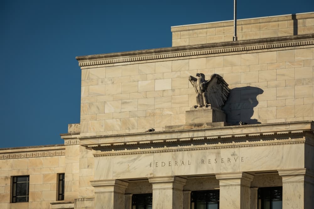 Fachada do prédio do Federal Reserve, o banco central americano. 