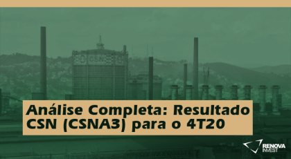 Resultado CSN (CSNA3) para o 4T20